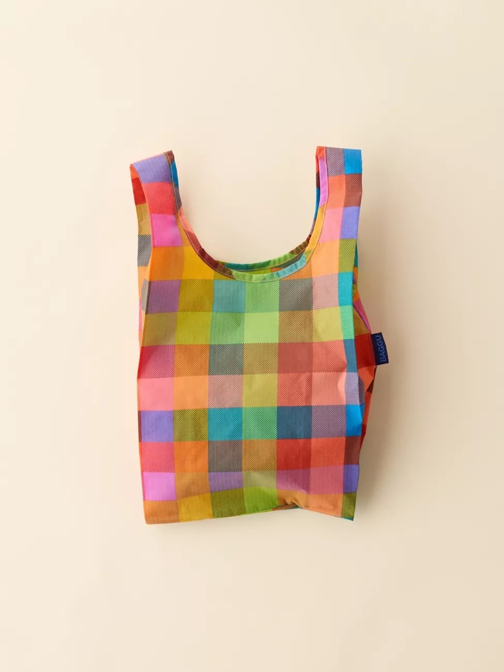 BAGGU Madras Reusable Baby Baggu Tote